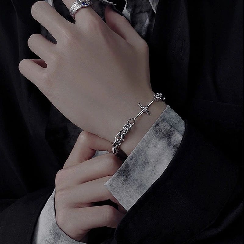 Retro Minority Design Sense Boys Cold Style Bracelet