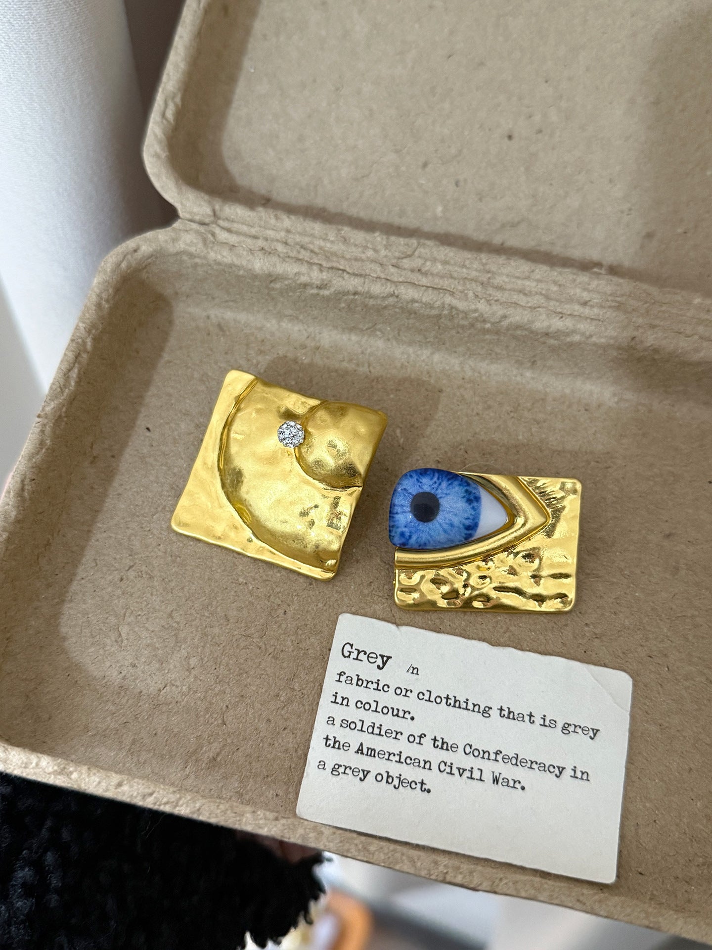 Personalized Eye Retro Three-dimensional Evil Eyes Earrings
