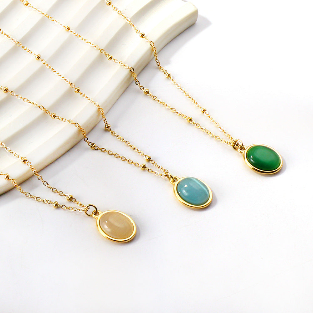 French Entry Lux Elegant Clavicle Chain Necklace