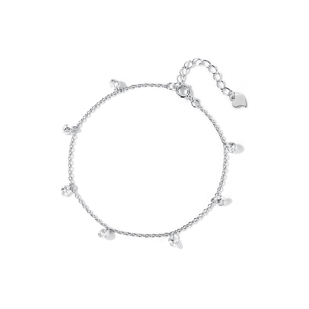 Damen-Flash-Zirkon-Licht-Luxus-frische-einfache Armbänder