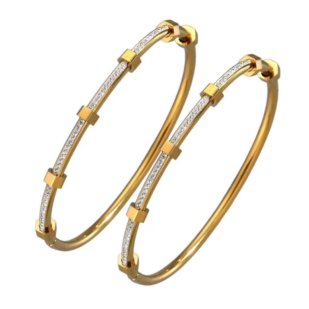 Titanium Steel Female Diamond High-grade Stainless Bracelet