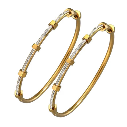 Titanium Steel Female Diamond High-grade Stainless Bracelet