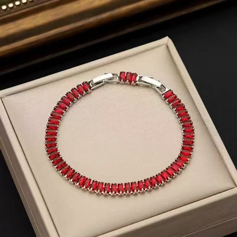Women's & Men's Colorful Zircon Trendy Fashion Tennis Bracelet
