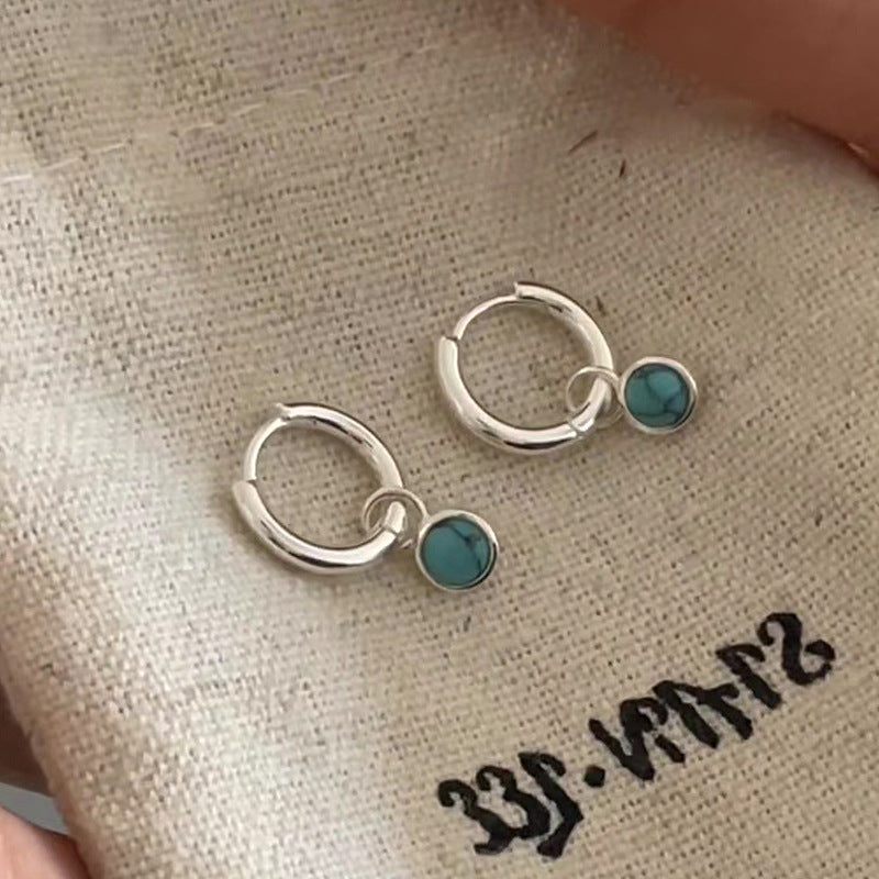 Women's Sense Turquoise Ear Simple Fashion Style Unique Earrings