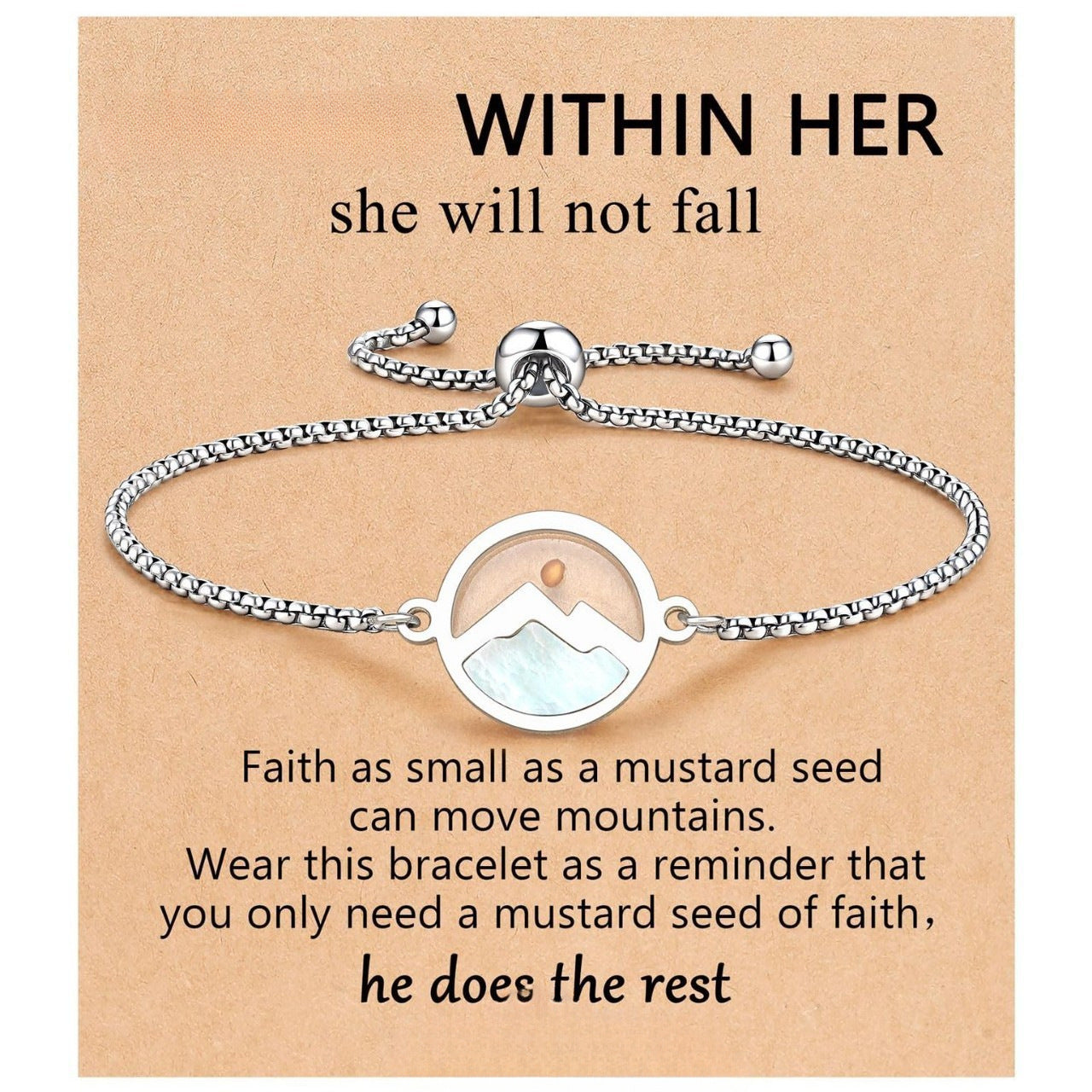 Women's & Men's Gold Vegetable Seed Stainless Steel Gold-plated Easter Gift Bracelet