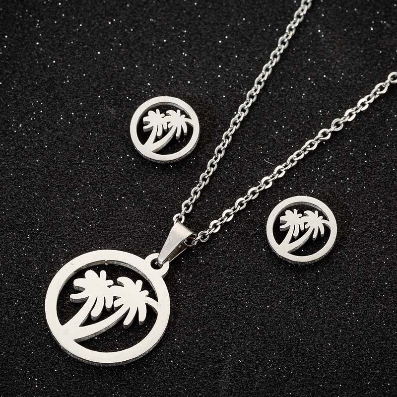 Women's & Men's Small Animal Cat Ear Three-piece Necklaces
