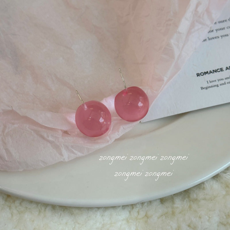 Small Size Round Beads Special Interest Simple Ear Clip