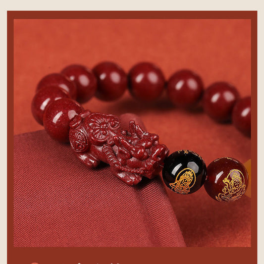 Women's & Men's Purple Gold Sand Five Gods Of Wealth Bracelets