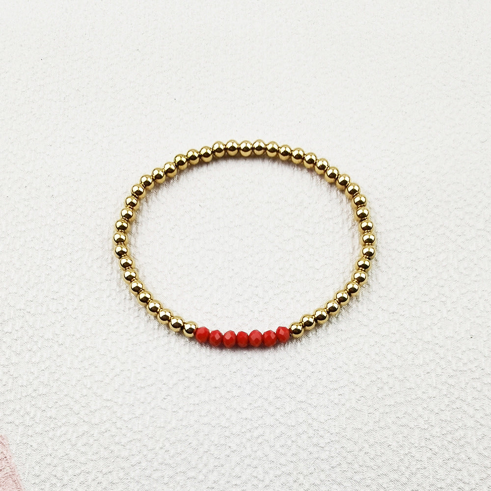 Women's High Quality Hand Furnace Gold Waterproof Hard-wearing Stainless Bracelet