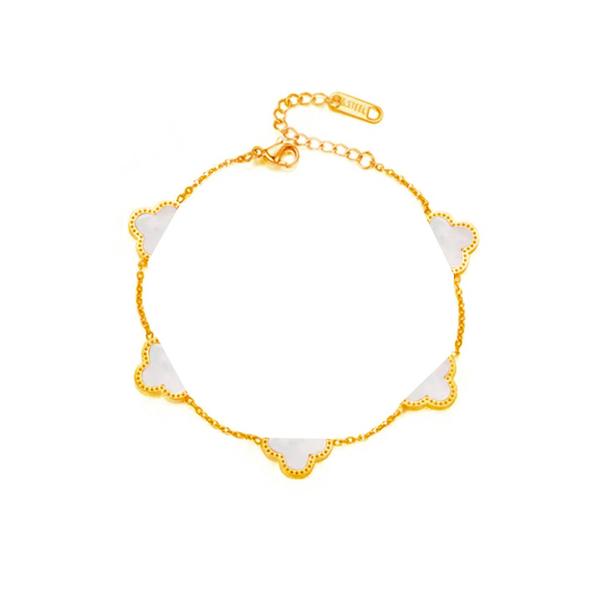 Steel Clover Female Affordable Luxury Fashion Sense Network Bracelet