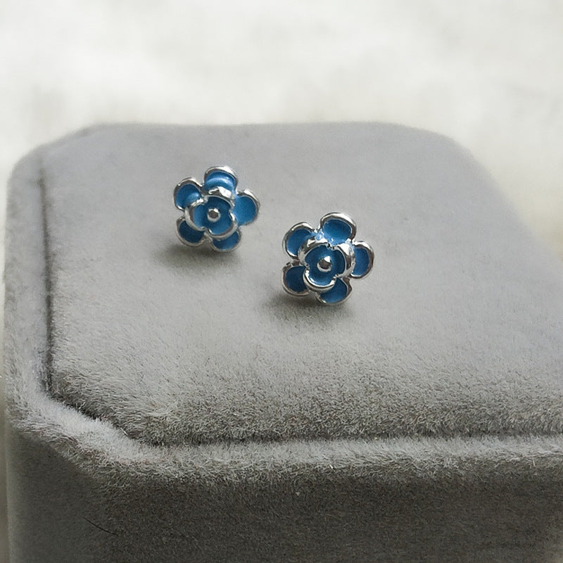 Boucles d'oreilles à fleurs pour femmes, simples, à la mode, Design minoritaire