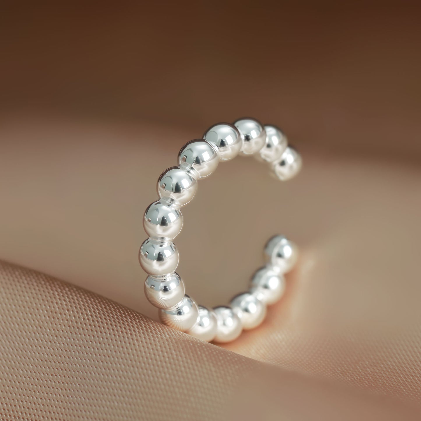 Copper Fashion Simple Single Shaped Earless Ear Buckle