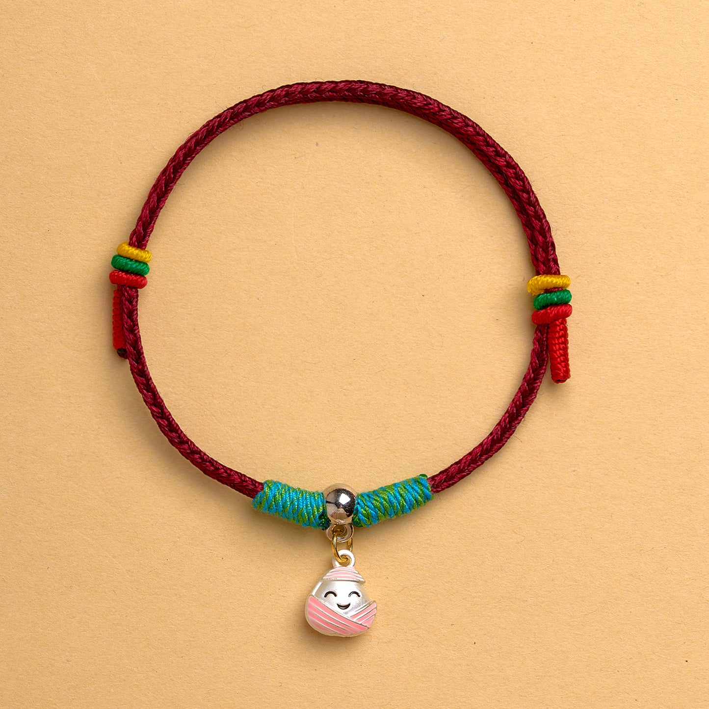 Women's & Men's Small Safety Lock Carrying Strap Dragon Boat Festival Hand-woven Couple Bracelet