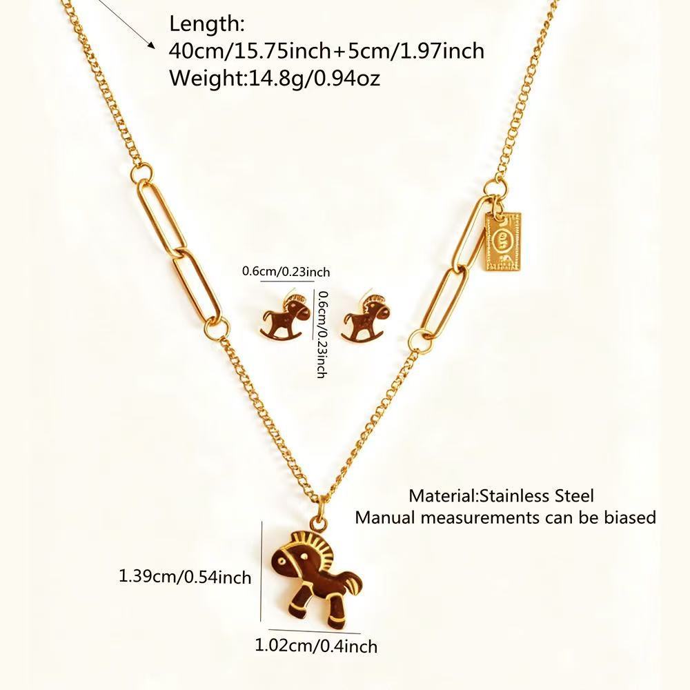 Women's Immediately Rich Ear Sweater Chain High-grade Jewelry Set