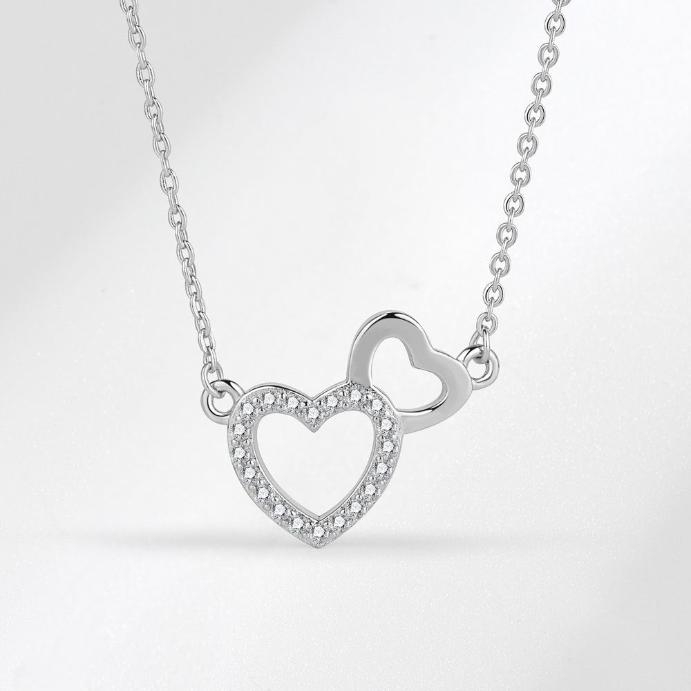 Heart Niche Design Heart-to-heart Love Couple Necklaces