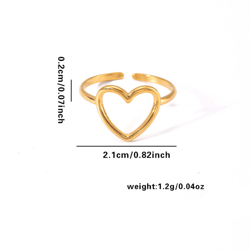 Women's Personality Vintage Ethnic Style Plated Love Ring