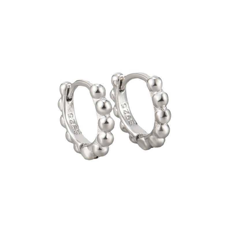 Women's Style Round Beads French Retro Temperament Summer High Sense Rings