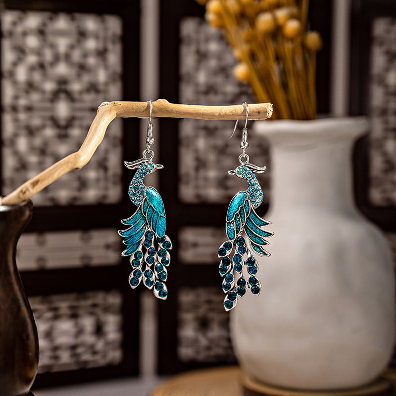 Bohemian Ethnic Style Ear Long Tassel Metal Fashion Earrings