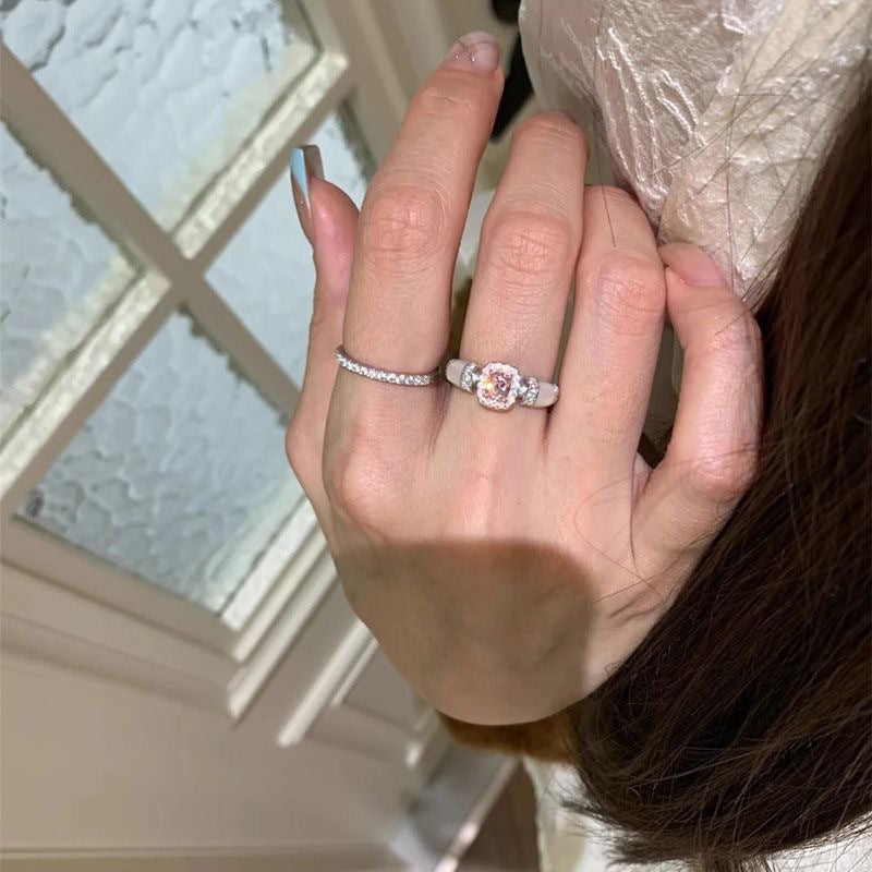 Cube Sugar Advanced Niche Exquisite Fashion Rings
