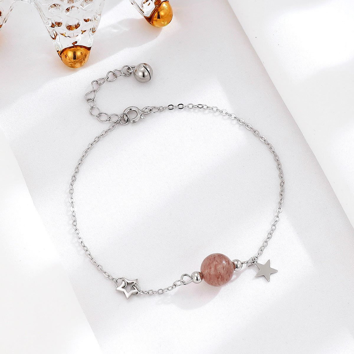 Bracelets d'ornement de sens élevé de minorité capricieuse en cristal de cloche pour femmes