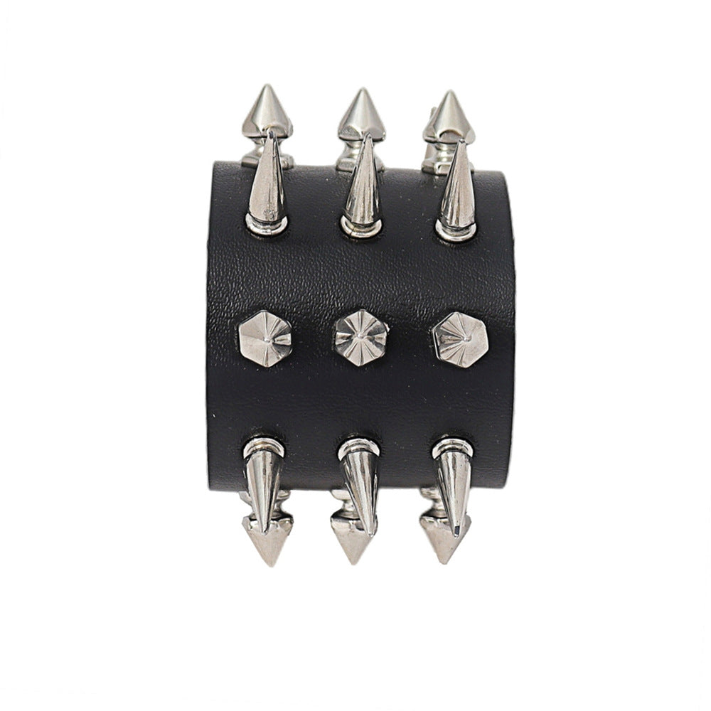 Gothic Personality Long And Short Rivet Bracelets