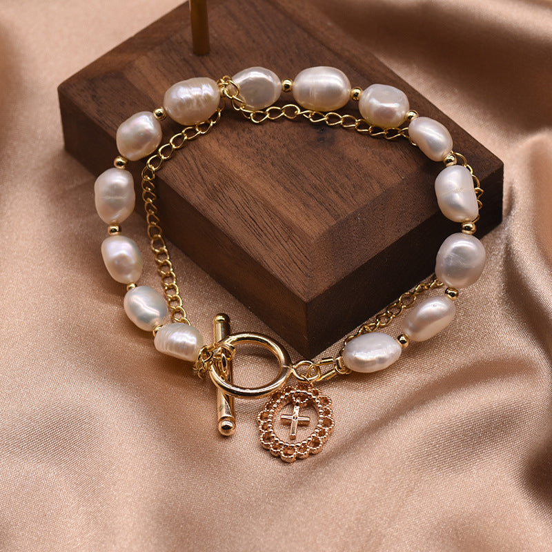 Pearl Natural Design Light Luxury Minority High-grade Bracelets