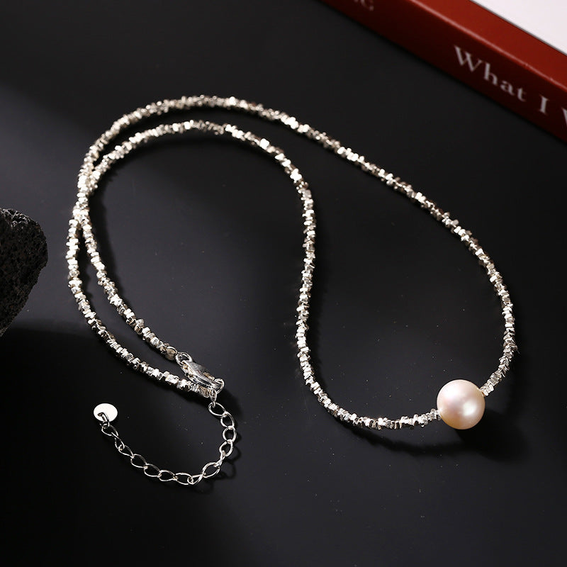 Women's Pearl Sterling Simple And Light Luxury Necklaces