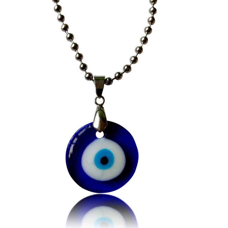 Black Rope Turkish Blue Eye Exquisite Necklace