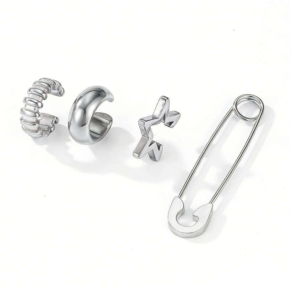 Stainless Steel Pin Stylish Water Drop Ear Clip