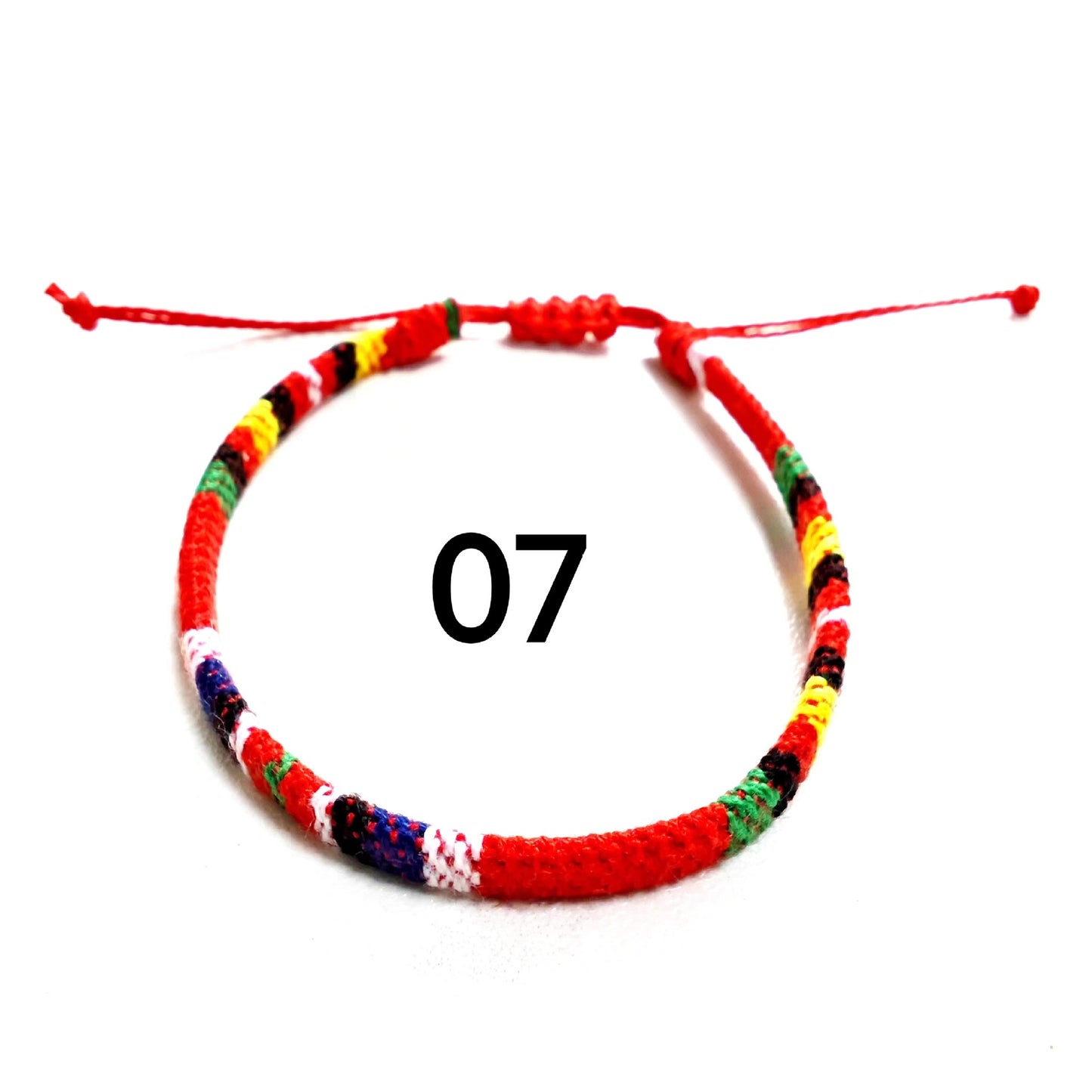 Colorful Bohemian Style Fabric Woven Simple Bracelets