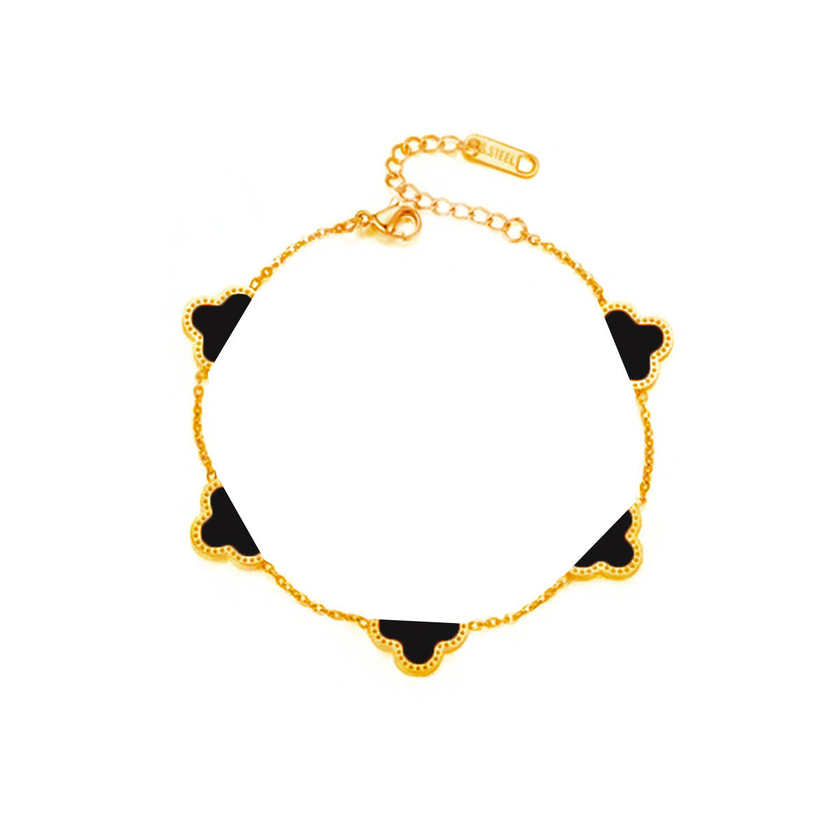 Steel Clover Female Affordable Luxury Fashion Sense Network Bracelet