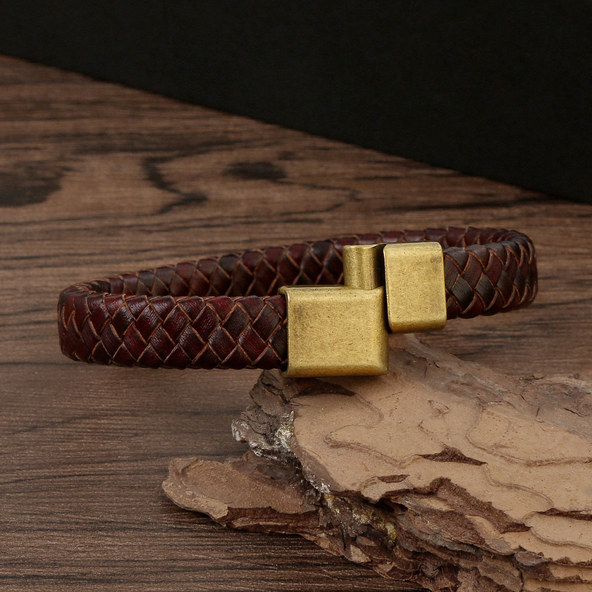 Herren-Modeschmuck, handgefertigte Magnetarmbänder aus echtem Leder