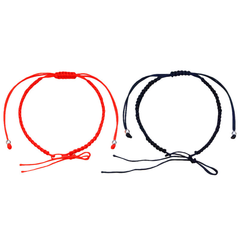 Rope Life Jade Thread Woven Flat Knot Carrying Strap Beads Bracelets