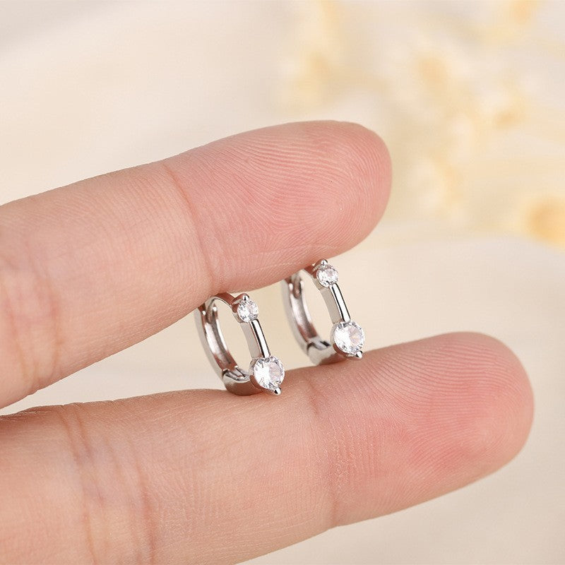 Small Diamond Ear Clip Personality Trendy Earrings