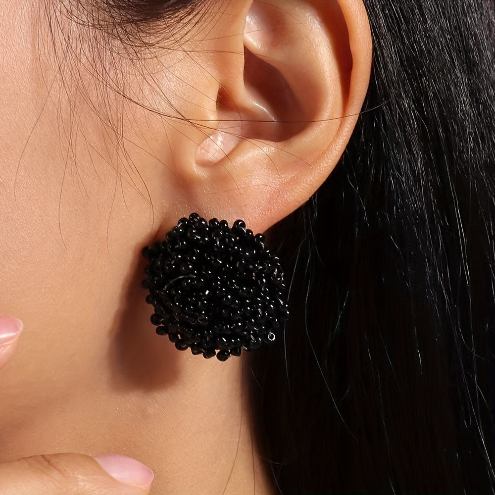 Bohemian Classic Bead Woven Handmade Popular Stud Earrings