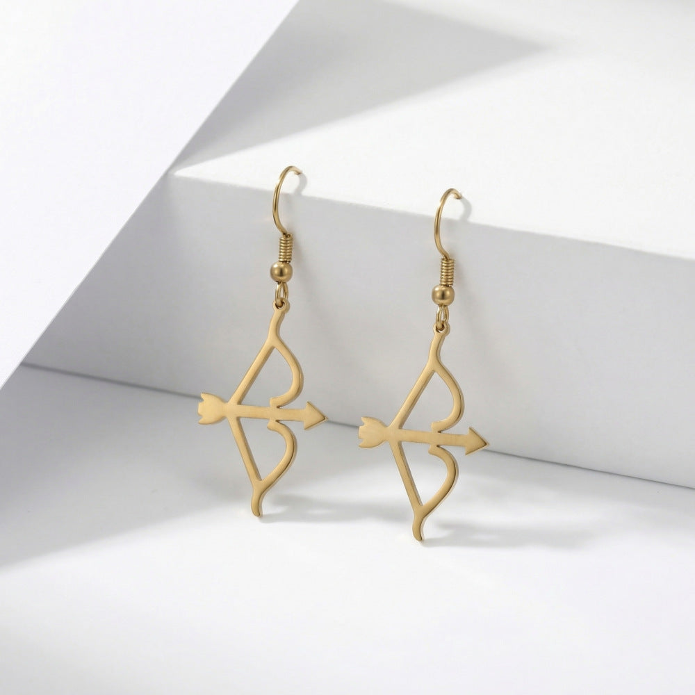 Simple Personality Love Cupid Bow Arrow Jewelry Set