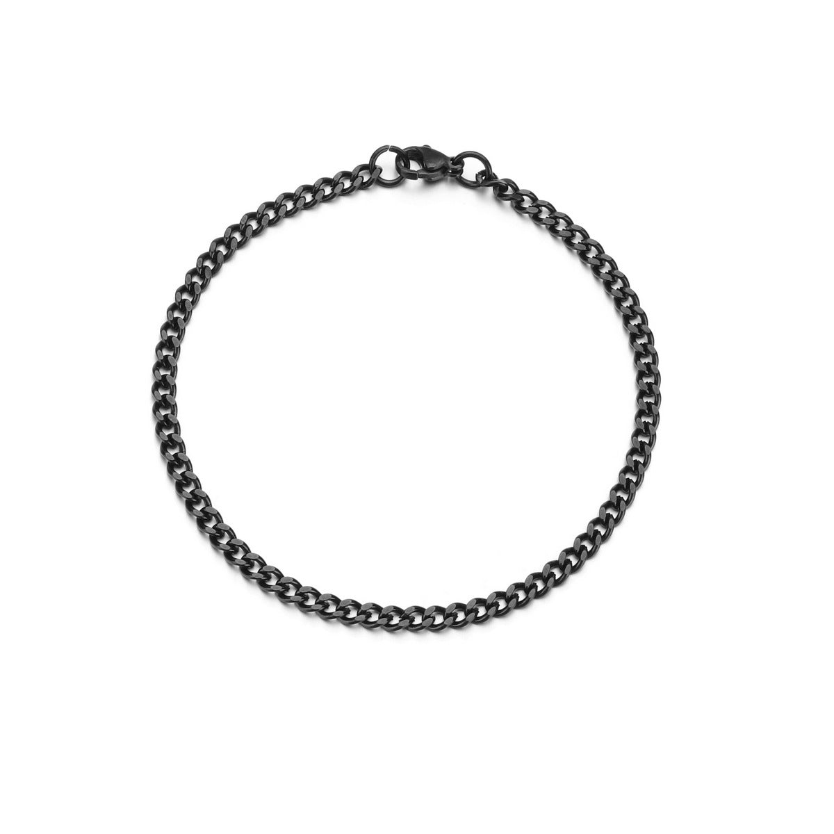 Men's Stainless Steel Black Gold Color Simplicity Bracelets