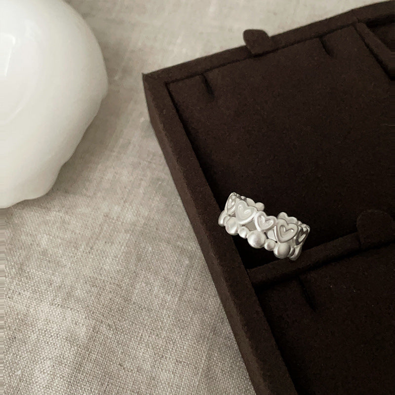 Korean Lace Zircon Flower Light Luxury High Sense Rings