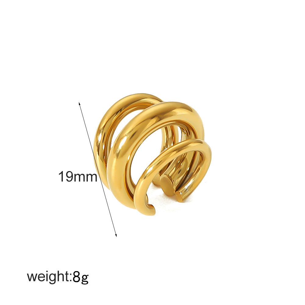 Summer Titanium Steel Clips No Pierced High-grade Sense Ear Clip