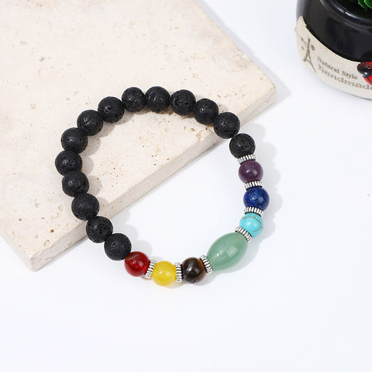 Yoga Colorful Natural Stone Tiger Eye Bracelets