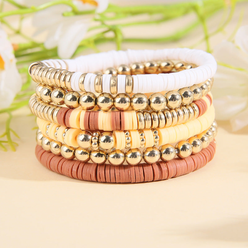 Women's & Men's Clay Ball Suit Vintage Bohemian Style Bracelets