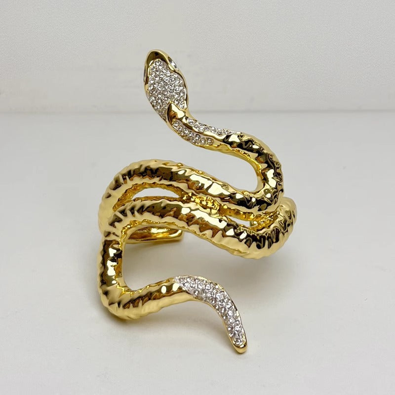 Winding Flexible Snake-shaped Texture Diamond Light Luxury High Bracelet