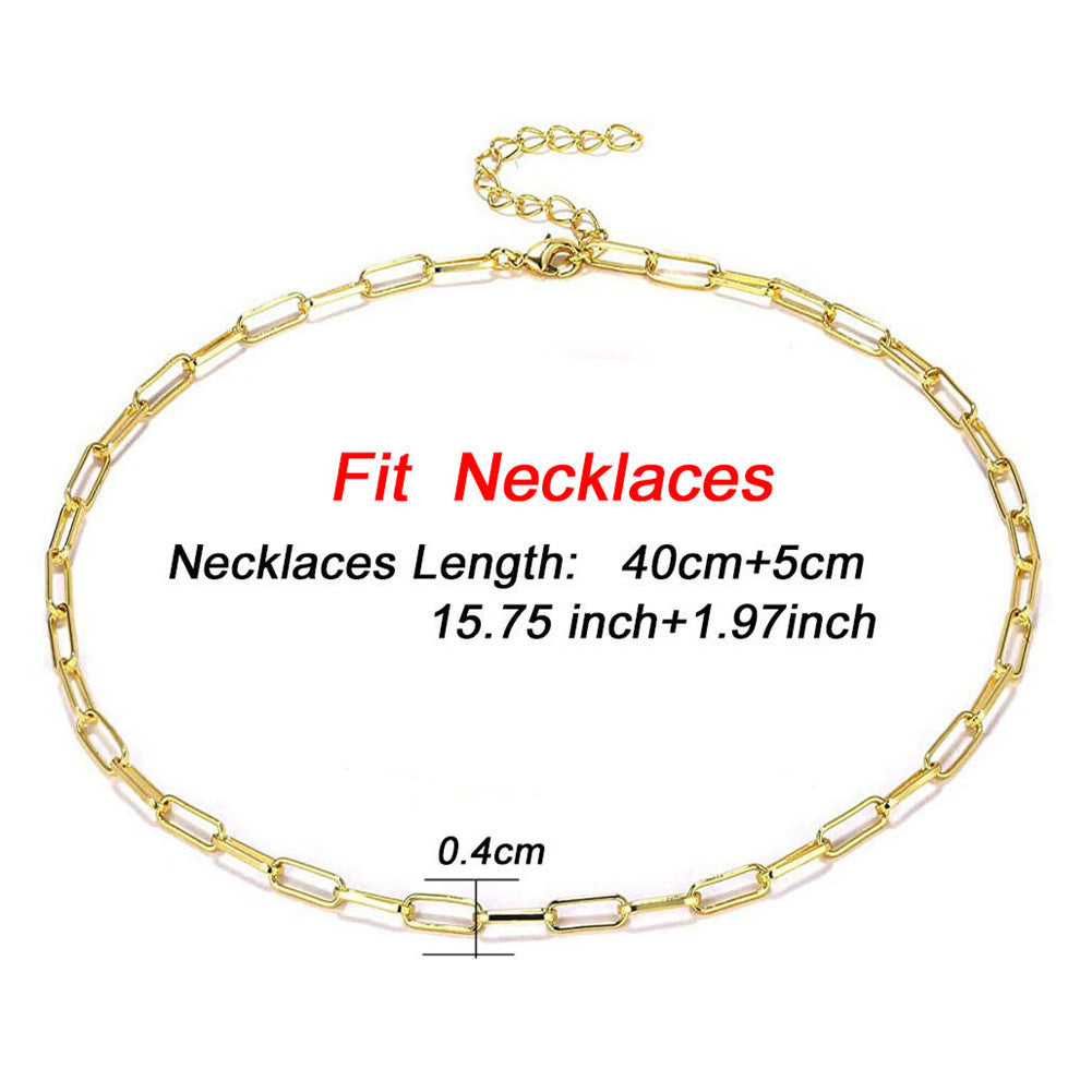Hop Ear Simple Stainless Steel Clip Jewelry Set
