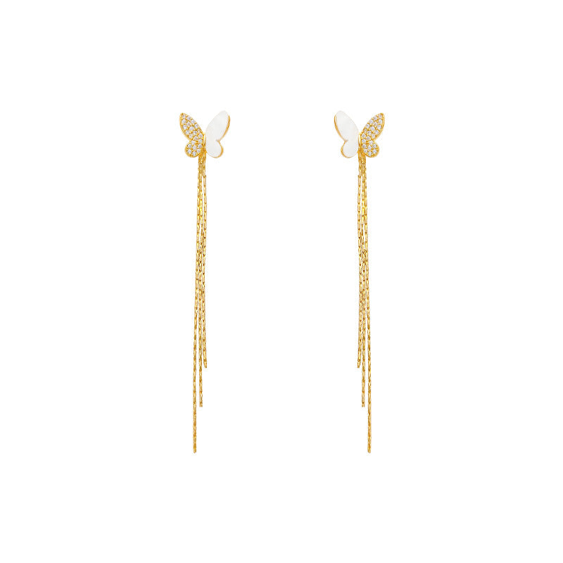 Boucles d'oreilles à pampilles pour femmes, légères, de luxe, de tempérament rétro, de haute qualité, pour fabriquer des boucles d'oreilles