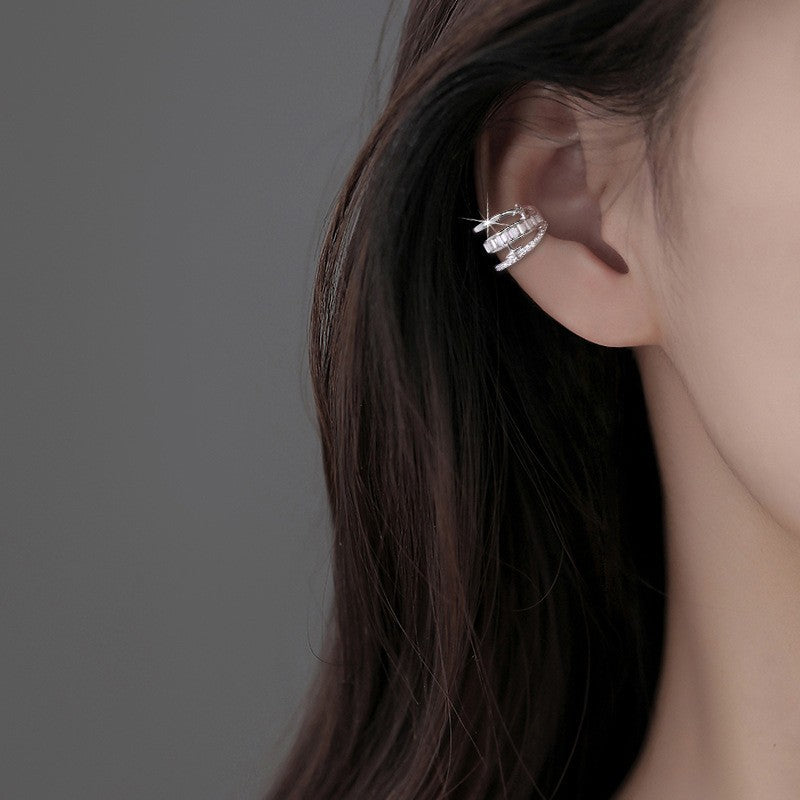 Starry Long Pearl Tassel Zircon Without Rings