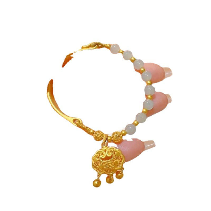 Jade Longevity Lock Pink Crystal Safety Such The With Secret Bracelet