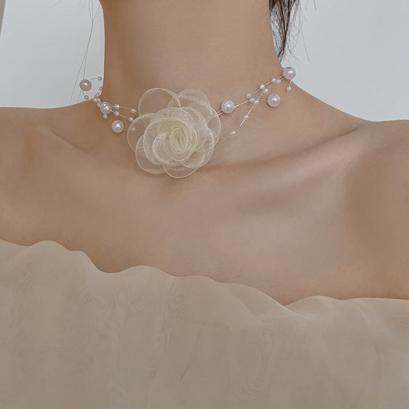 Mori Style Pearl Neck Niche Design Super Temperament Necklace
