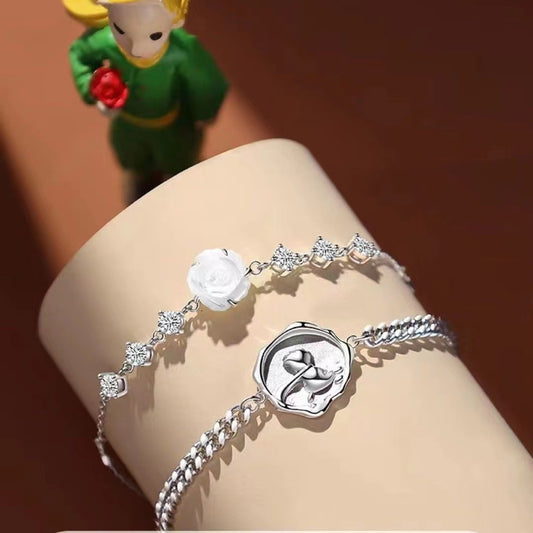 Bracelets pour femmes, hommes et Couple Rose, une paire de haute qualité