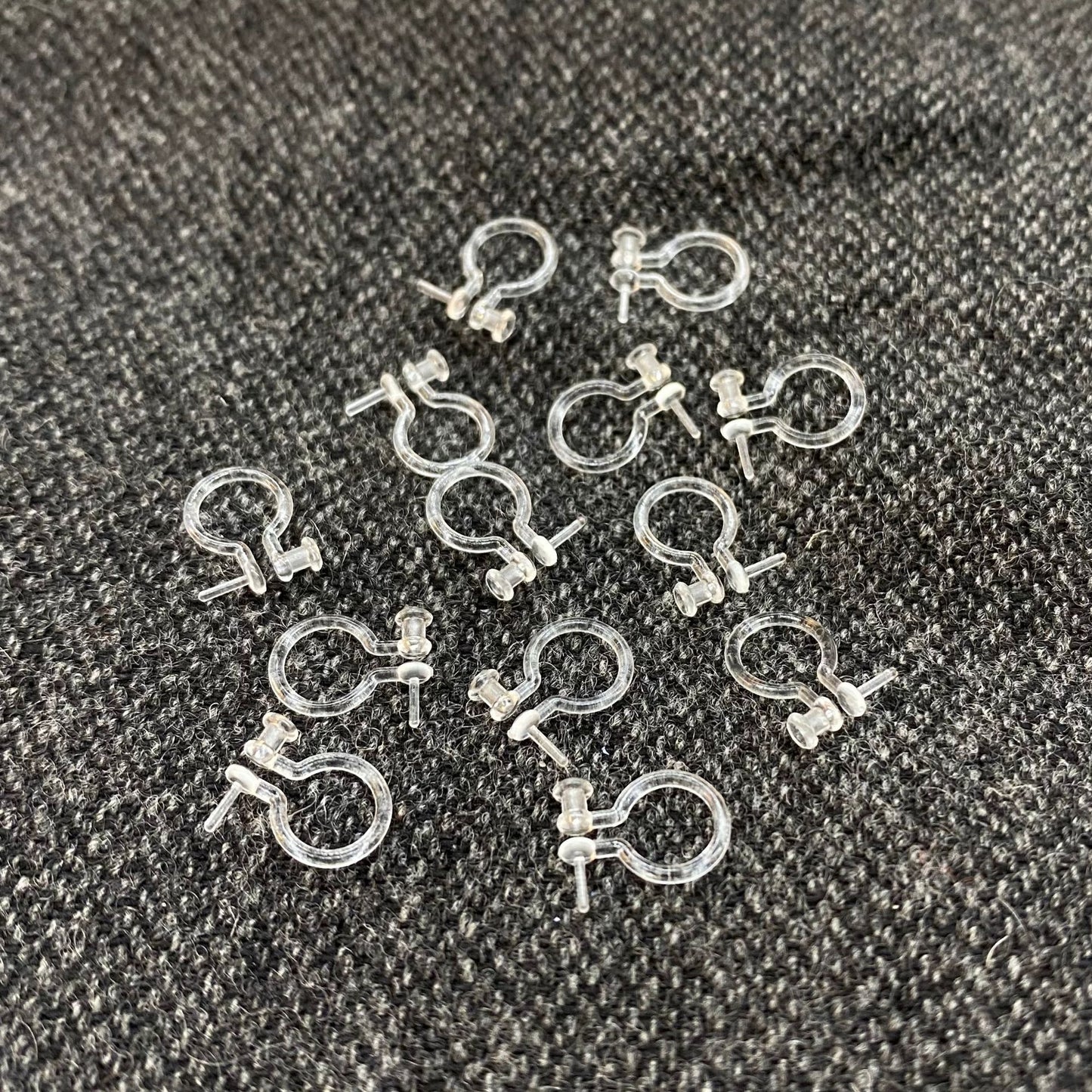 Fashion Trendy Resin Converter Plastic Transparent Ear Clip
