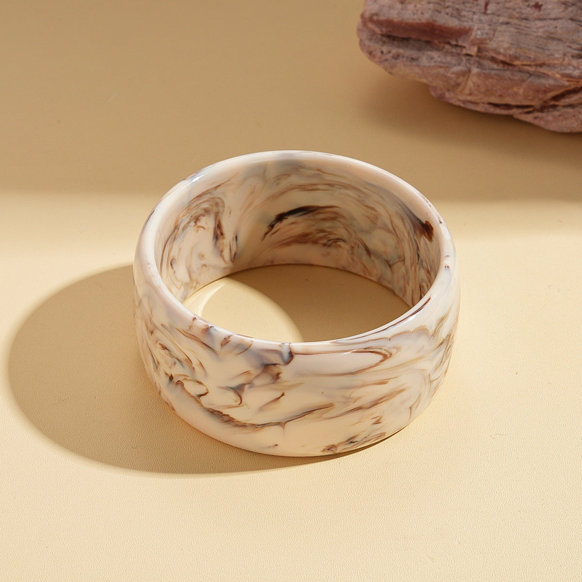 Women's Irregular Resin Minority Simple Retro Temperament Personality Fashion Design Unique Bracelets